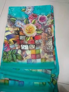 Floral Print Saree