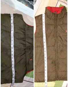 🐉 dual Olive &amp; tangerine Puffer Vest