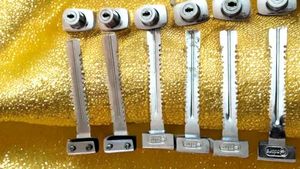 Sliding Glass Lock with Keys Pack of 6