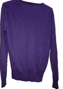 Purple V-Neck Sweater