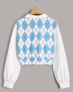 Argyle Crop Top - Preppy Style