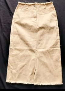 Denim Knee Length Skirt