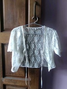 Off-white Lace Shrug