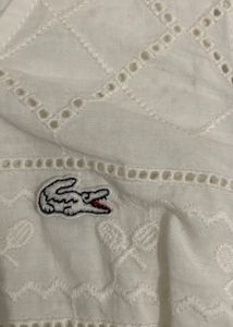 Vintage Lososte 🐊 White Crop Top🎀