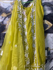 Lime Kurta Set