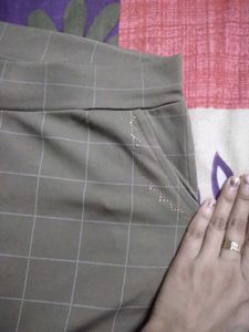 Checked Casual Pants
