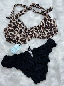 Leopard Print Bikini Set
