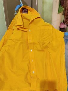 Trendy Yellow Shirt – Size 44 For Men