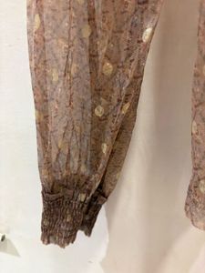 Beautiful Brown Mesh Top