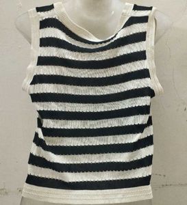 Striped Knit Tank Top