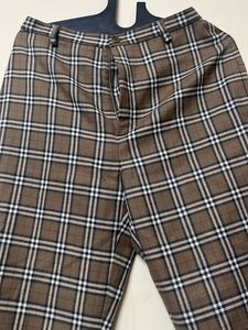 Brown Plaid Trousers