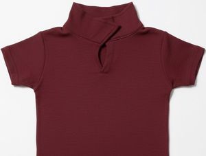 Cute Maroon Baby Polo Shirt