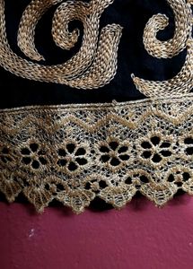 Embroidered Black Golden Suit Set
