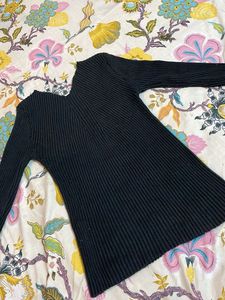 Black Knit Top