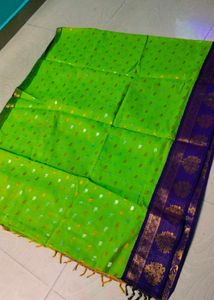 Multi Colour Cotton Blend Saree