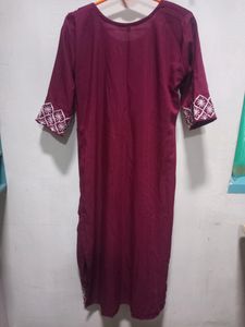 Purple Straight Kurta