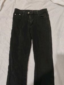Black Bootcut Leg Jeans