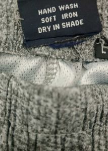 Gray Casual Pants