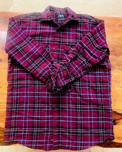 Zara Plaid Flannel Shirt