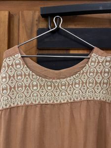 Elegant Brown Kurta Size XL