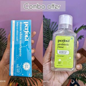 Perfora Dream White Toothpaste & Mouthwash Combo