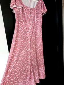 Cute Pink Floral Dress