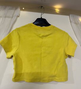 Tommy Jeans Yellow Crop Top