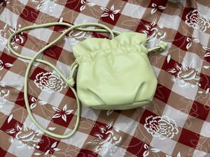 Off White Solid Potli Clutch