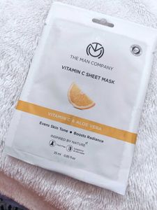 The Man Company Vitamin C Sheet Mask with Hyaluron