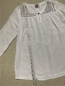 White Embroidered Top