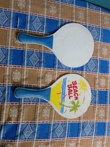 Beach Ball Paddles Set (Pack Of 2)