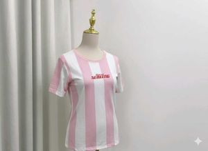 Striped 'Slaying' Tee