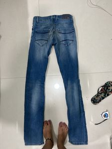 Men’s Washed Blue Jeans