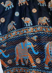 Elephant Print Boho Top