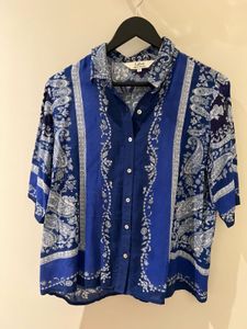 Stylish Blue Printed Top