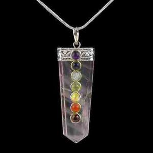 Crystal Chakra Pendant 925 Silver