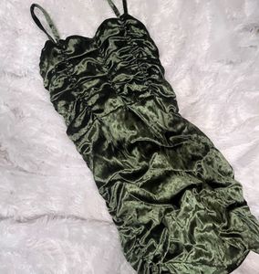Velvet Green Dress💚