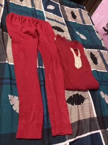 Woolen Kurti &amp; Legging Set