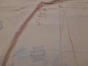 Light Orange Cotton Printed Dupatta