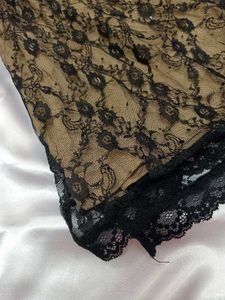 Black Sheer Lace Mesh Mini Dress🖤