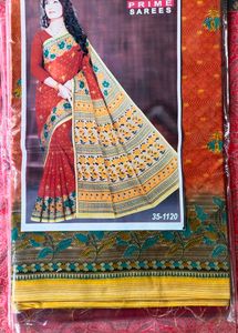 Women Pure Cotton Saree