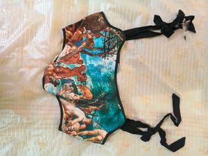 Renaissance print beautiful corset