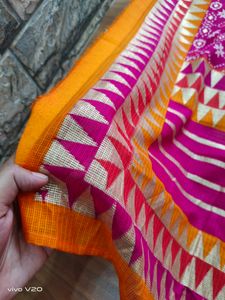 Pretty Pink Dupatta With Foil Print