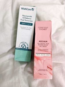 Combo Sale: Wishcare Sunscreen &amp; Azicalm Cream