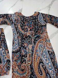 Elegant Paisley Print Kurta pant size s