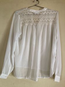 WHITE SHEER BLOUSE