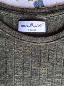 Beautiful Straight Fit Dress In Olive Green