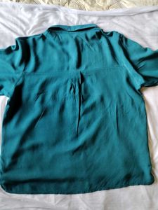 Teal Button-Down Shirt