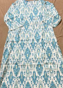 Blue Printed Kurta