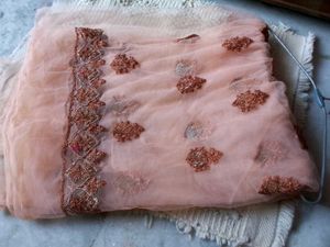 2 Mtr Net Embroidery Fabric